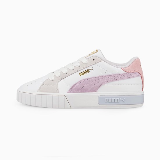 White / Arctic Ice / Lavender Fog Puma Cali Star Women's Sneakers | 4587XCFNR