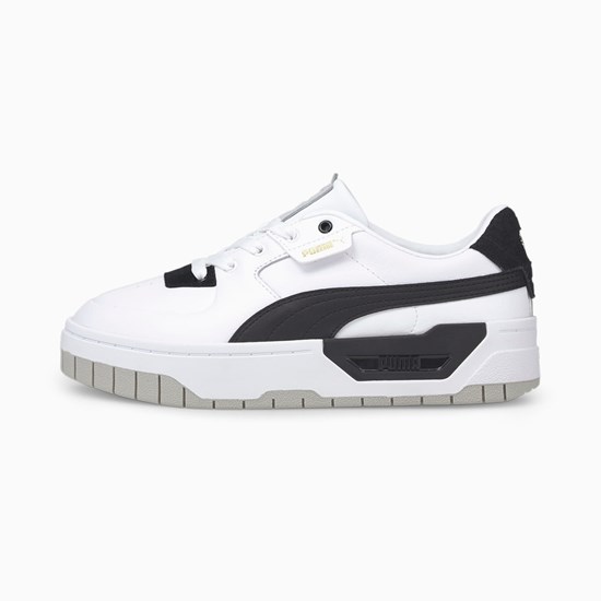 White Black / Gray Violet Puma Cali Dream Women's Sneakers | 1054MUFRG