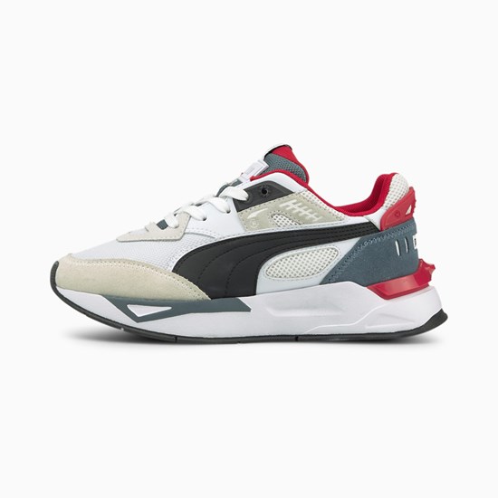 White / Black Puma Mirage Sport Remix JR Boys' Sneakers | 1532DBTIG