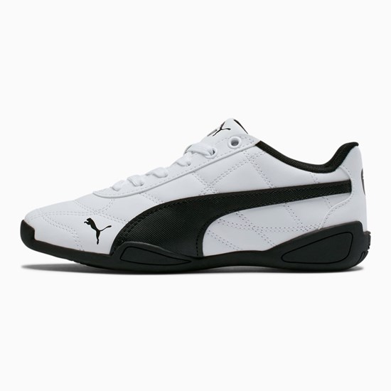 White / Black Puma Tune Cat 3 JR Girls' Sneakers | 1982XVYFR