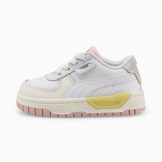 White / Marshmallow / Chalk Pink Puma Cali Dream Toddler Girls' Sneakers | 0425TPWOX