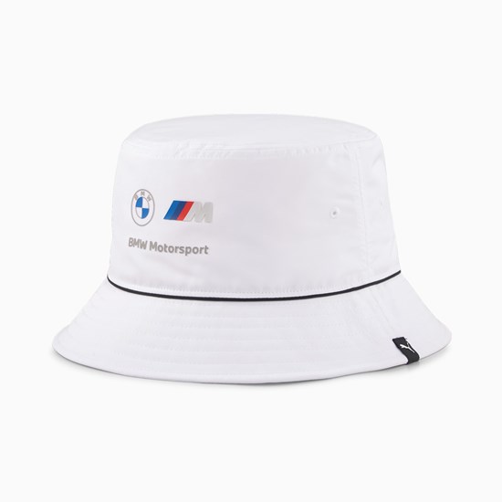 White Puma BMW M Motorsport Bucket Men's Hat | 8762LYHFK