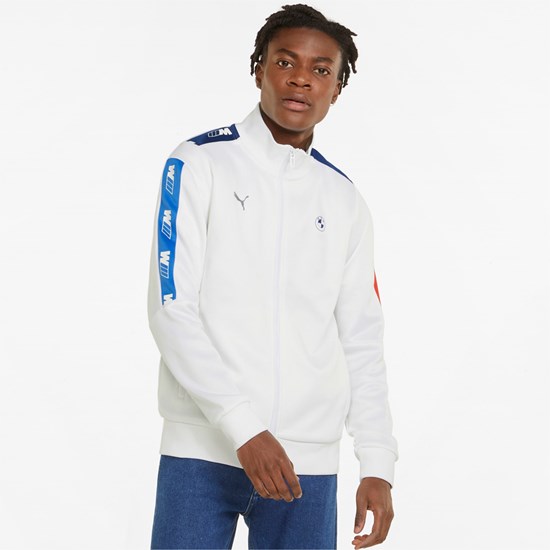 White Puma BMW M Motorsport T7 Track Men's Jacket | 6275MYRLB