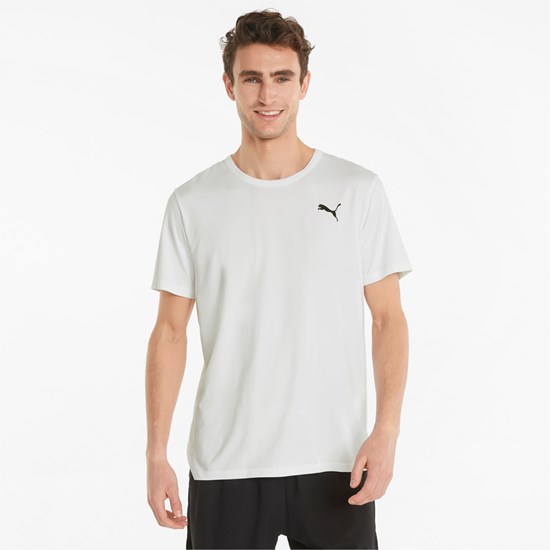 White Puma CLOUDSPUN Short Sleeve Training Men's Tee | 1385CJTGV