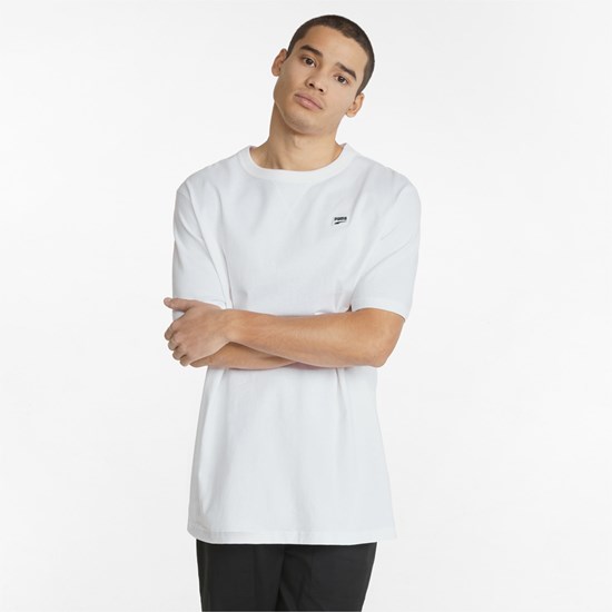 White Puma Downtown Men's Tee | 5806LVOIH