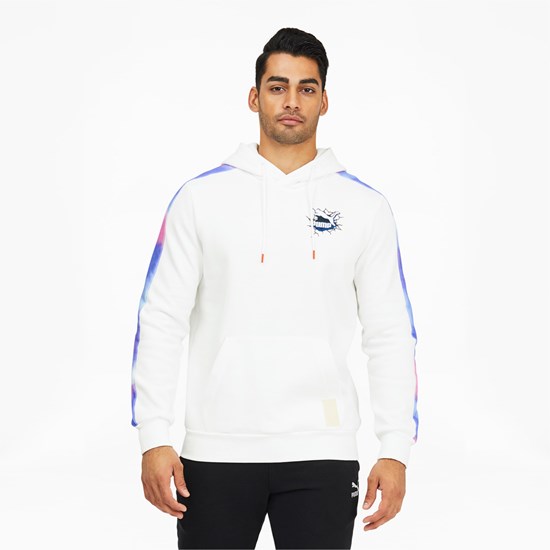 White Puma PUMA x Kool-Aid Men's Hoodie | 9632ERILS