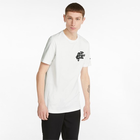 White Puma Porsche Legacy Statement Men's Tee | 3125XJTGE