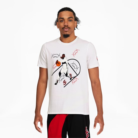 White Puma Shammgod Tee Men's Tee | 0157YABIL