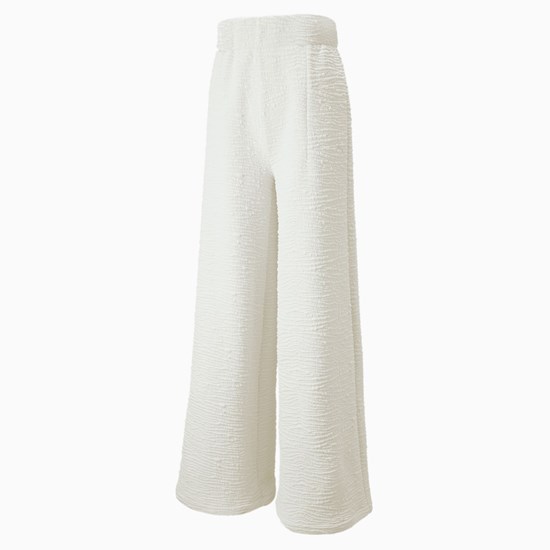 White Puma Snow Tiger Wide Leg Women's Pants | 3592XLZWS