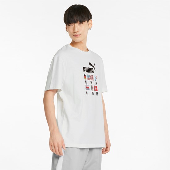 White Puma The NeverWorn Graphic Men's Tee | 5046BCDMK