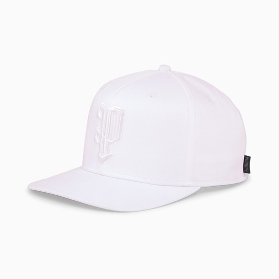 White Puma The P Low Curve Men's Cap | 7086GXDFR