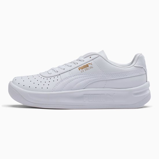 White / Team Gold Puma GV Special JR Boys' Sneakers | 3857YCSOX