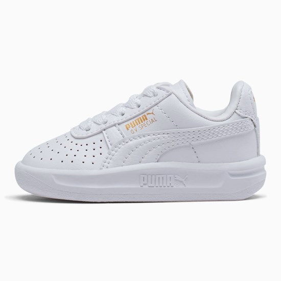 White / Team Gold Puma GV Special Toddler Boys' Sneakers | 3295JHZQP